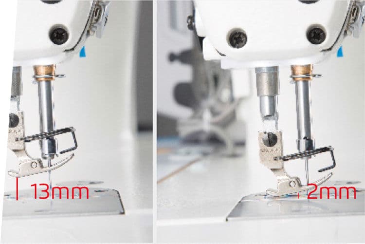 Presser foot lift adjustment