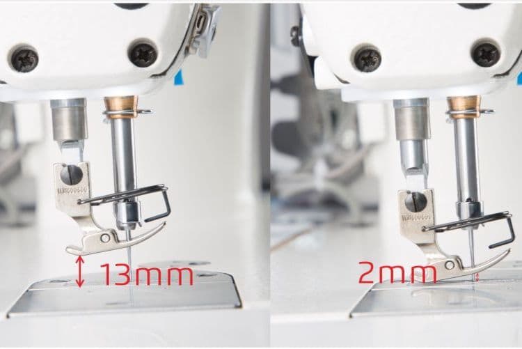 Presser foot lift adjustment
